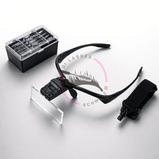 🔍 LED Lupenbrille für Lash Artists – 5-fach Vergrößerung